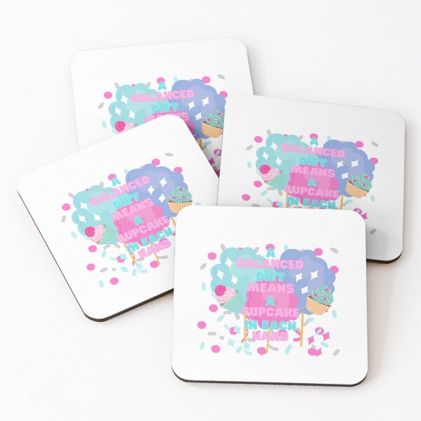 Item preview, A balanced Diet means a cupcake in each hand designed and sold by Oloa.