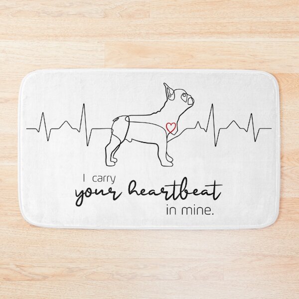 Item preview, Your heartbeat in mine - French Bulldog designed and sold by BehinTheIdea.