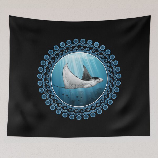 Item preview, Manta Ray designed and sold by NicGrayGraphic.
