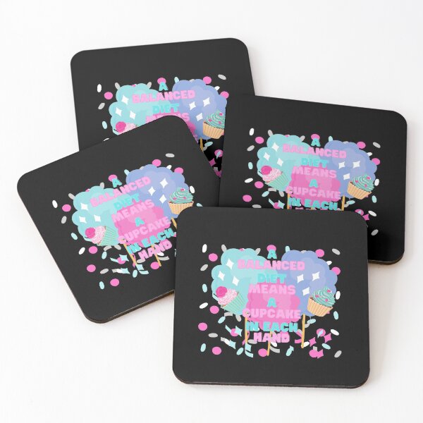Item preview, A balanced Diet means a cupcake in each hand designed and sold by Oloa.