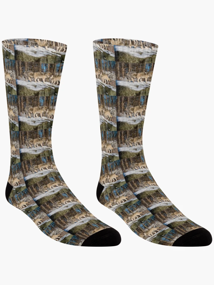 Thumbnail 3 of 5, Socks, Timber Wolves designed and sold by WolvesOnly.