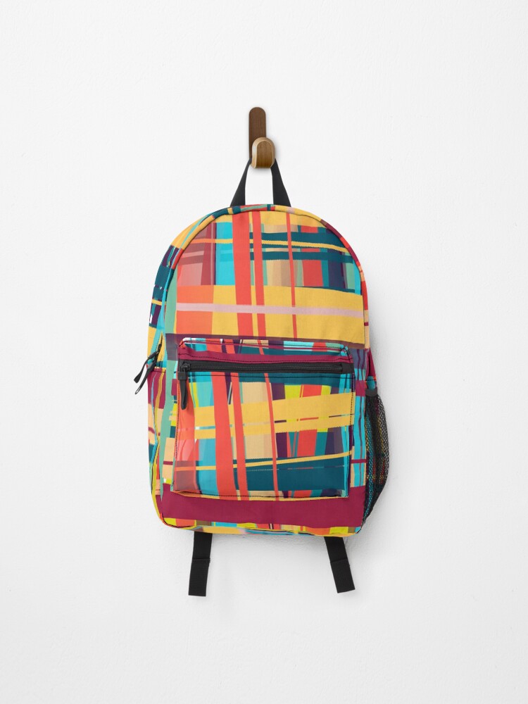 Thumbnail 1 of 3, Backpack, Stripes Pattern Mask designed and sold by come.