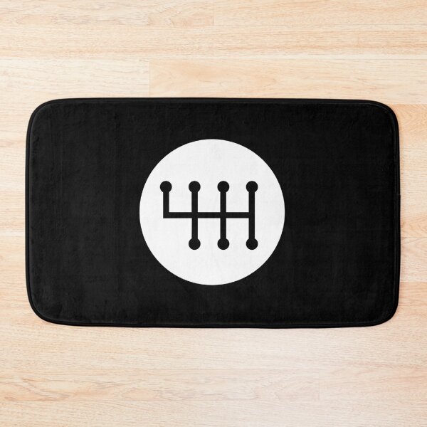 Item preview, White 6-speed Manual Transmission Shift Pattern (reverse on top left) designed and sold by ApexFibers.