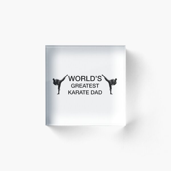 worlds greatest karate dad Acrylic Block