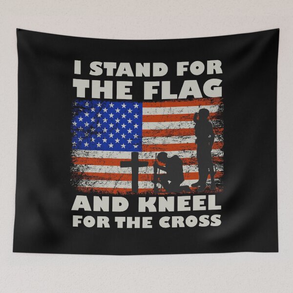 Item preview, I Stand For The Flag And Kneel For The Cross designed and sold by DELMEO.
