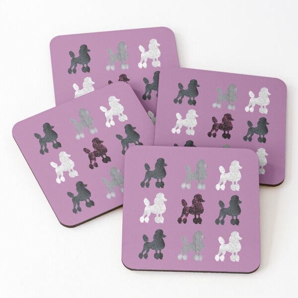 Item preview, Poodle Parade in pink designed and sold by ThePoodleandCo.