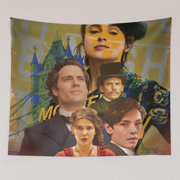Item preview, Enola Holmes Fan Art - Enola Sherlock Holmes Lord Tewksbury Henry cavill,Millie bobby brown,Sam clafin in Netflix designed and sold by Mindy Bubble.