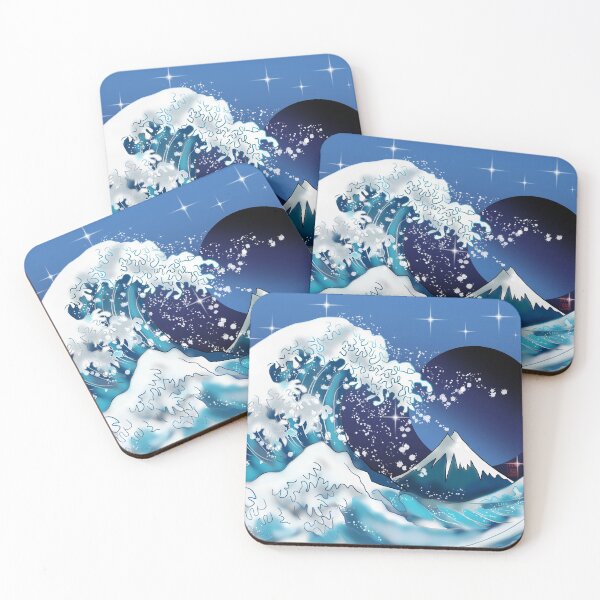 Item preview, The Great Wave off Kanagawa at night designed and sold by CuisineCat.