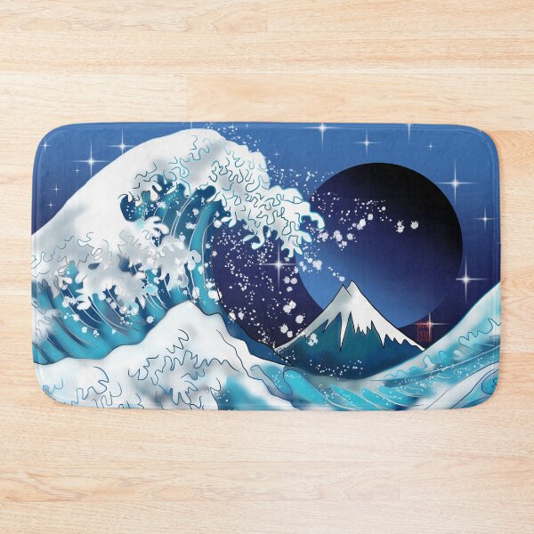 Item preview, The Great Wave off Kanagawa at night designed and sold by CuisineCat.