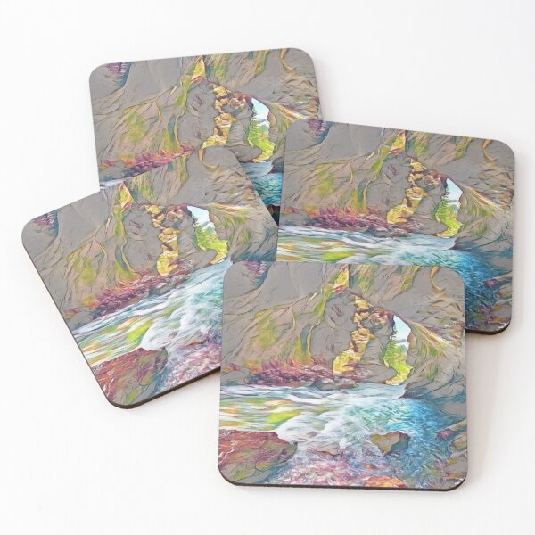 Item preview, Waterfall Cave — Tranquil Water Landscape designed and sold by Galathi Designs.