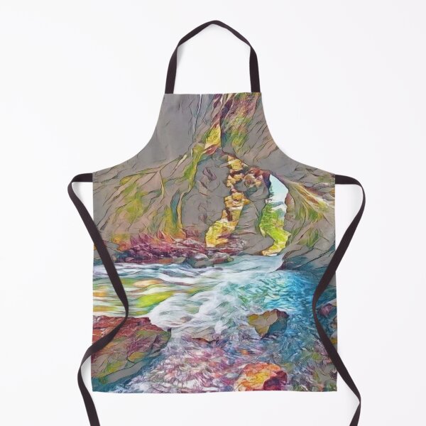 Item preview, Waterfall Cave — Tranquil Water Landscape designed and sold by Galathi Designs.