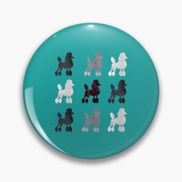 Item preview, Copy of Poodle Parade in turquoise  designed and sold by ThePoodleandCo.