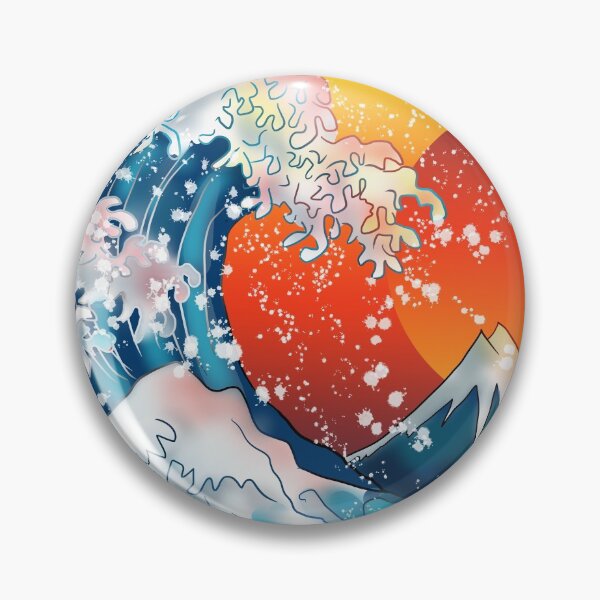 Item preview, The Great Wave off Kanagawa at sunset designed and sold by CuisineCat.