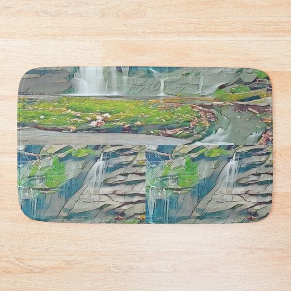 Item preview, Waterfall Rocks — Serene Cascading Water Scene designed and sold by Galathi Designs.