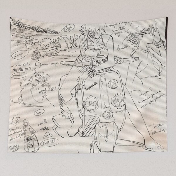 Item preview, FLCL Haruhara Haruko Sketch Poster designed and sold by iamhaise.