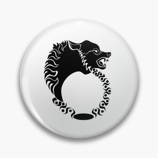 Item preview, Tribal Black Wolf Head Silhouette Laurel designed and sold by grounds.