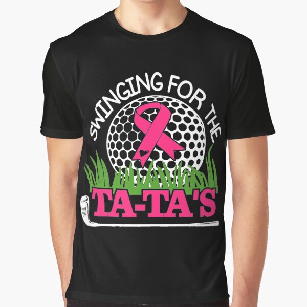 Item preview, Breast Cancer Awareness Swinging For the Ta Tas Breast Cancer Golf designed and sold by rdw7180.