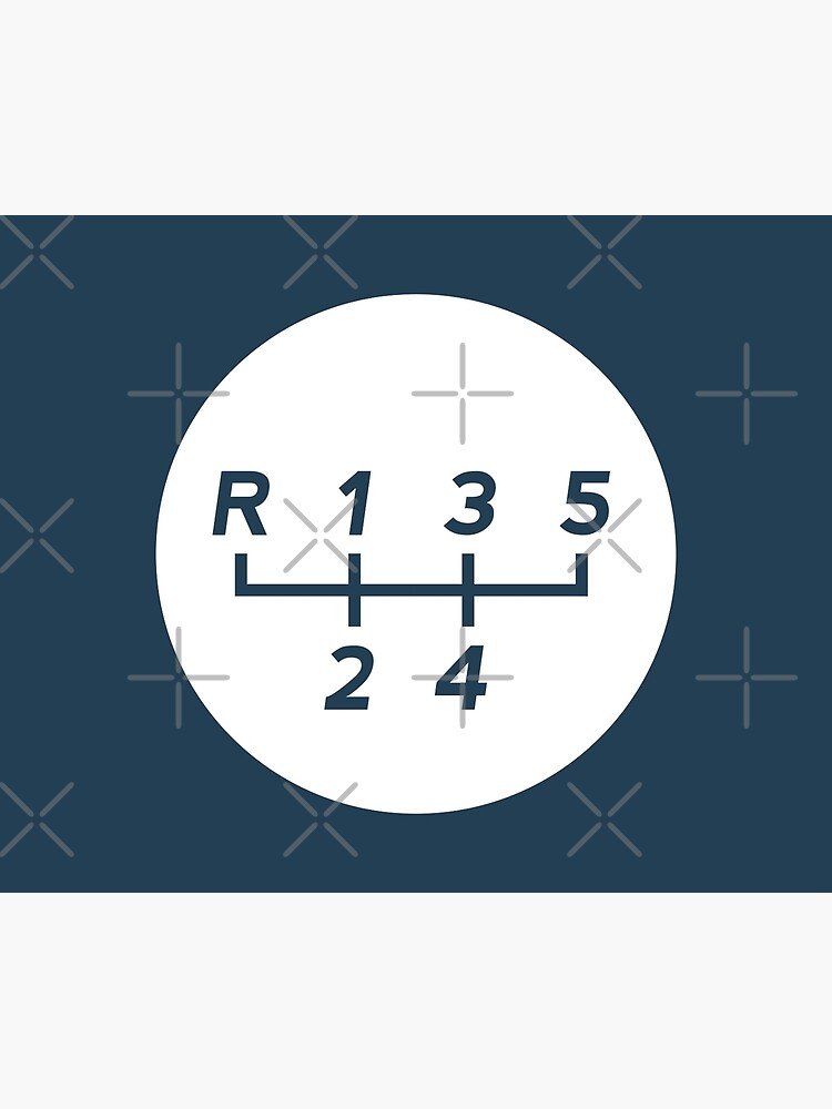"5 Speed Manual Transmission Shift Pattern" Poster by ApexFibers