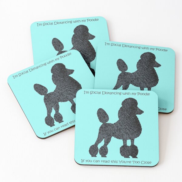 Item preview, Social distancing with my poodle designed and sold by ThePoodleandCo.