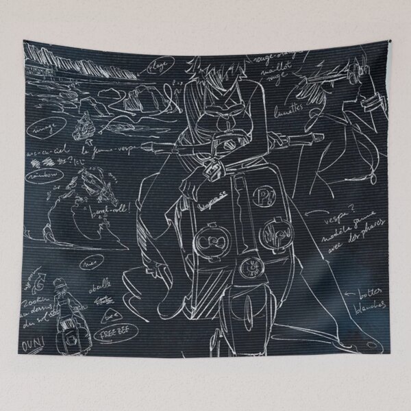 Item preview, FLCL Haruhara Haruko Sketch Poster (inverted) designed and sold by iamhaise.