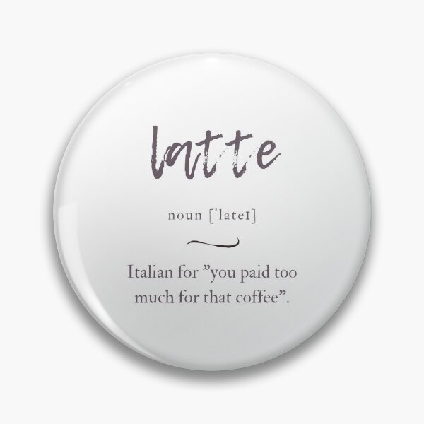 Item preview, Latte Definition | Dictionary Collection designed and sold by Designschmiede.