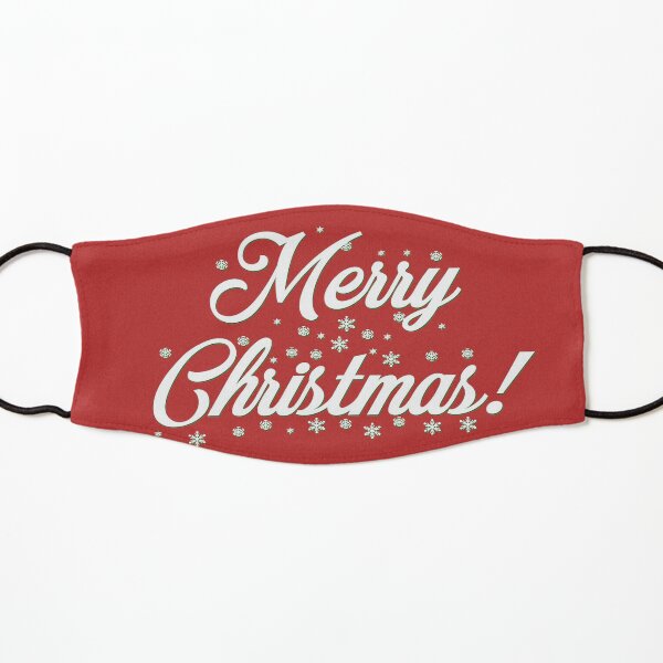 "Merry Christmas" Face Mask - red Kids Mask