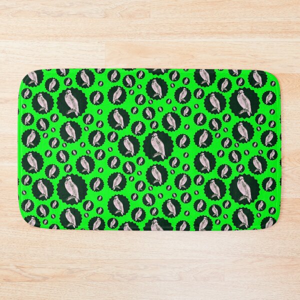 Item preview, Green Pink and Black Vulture Pattern  designed and sold by ArtbyJeanClaude.
