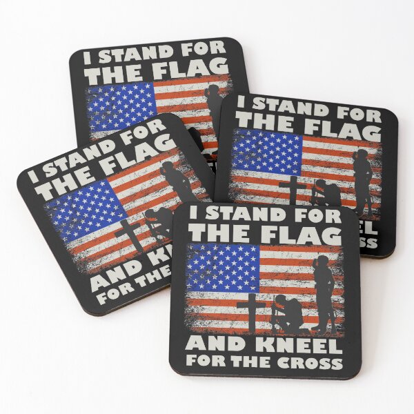 Item preview, I Stand For The Flag And Kneel For The Cross designed and sold by DELMEO.