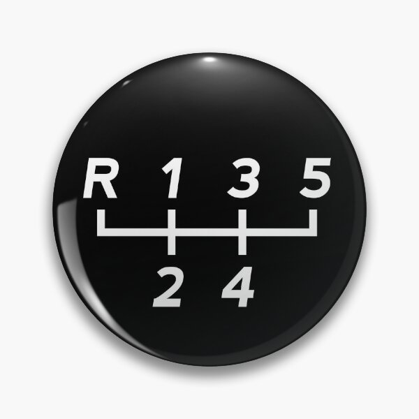Item preview, Black 5 Speed Manual Transmission Shift Pattern designed and sold by ApexFibers.