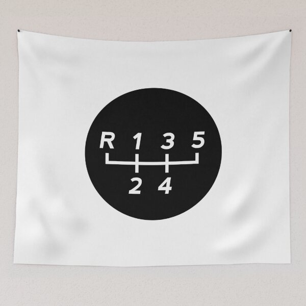 Item preview, Black 5 Speed Manual Transmission Shift Pattern designed and sold by ApexFibers.