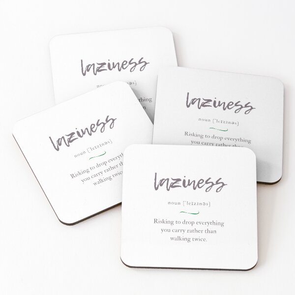 Item preview, Laziness Definition | Dictionary Collection designed and sold by Designschmiede.