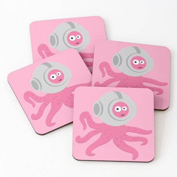 Item preview, Pinky Octopus Diver designed and sold by thewishdesigns.