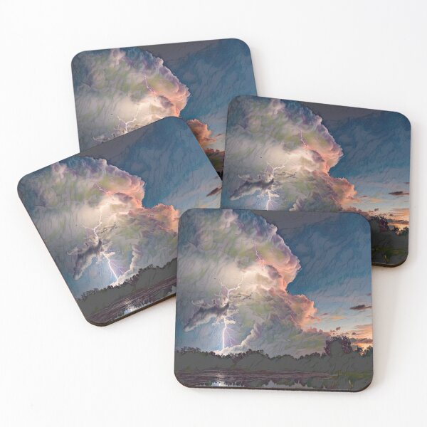 Item preview, Thunderstorm Skies: Dramatic Storm Weather Scene designed and sold by Galathi Designs.
