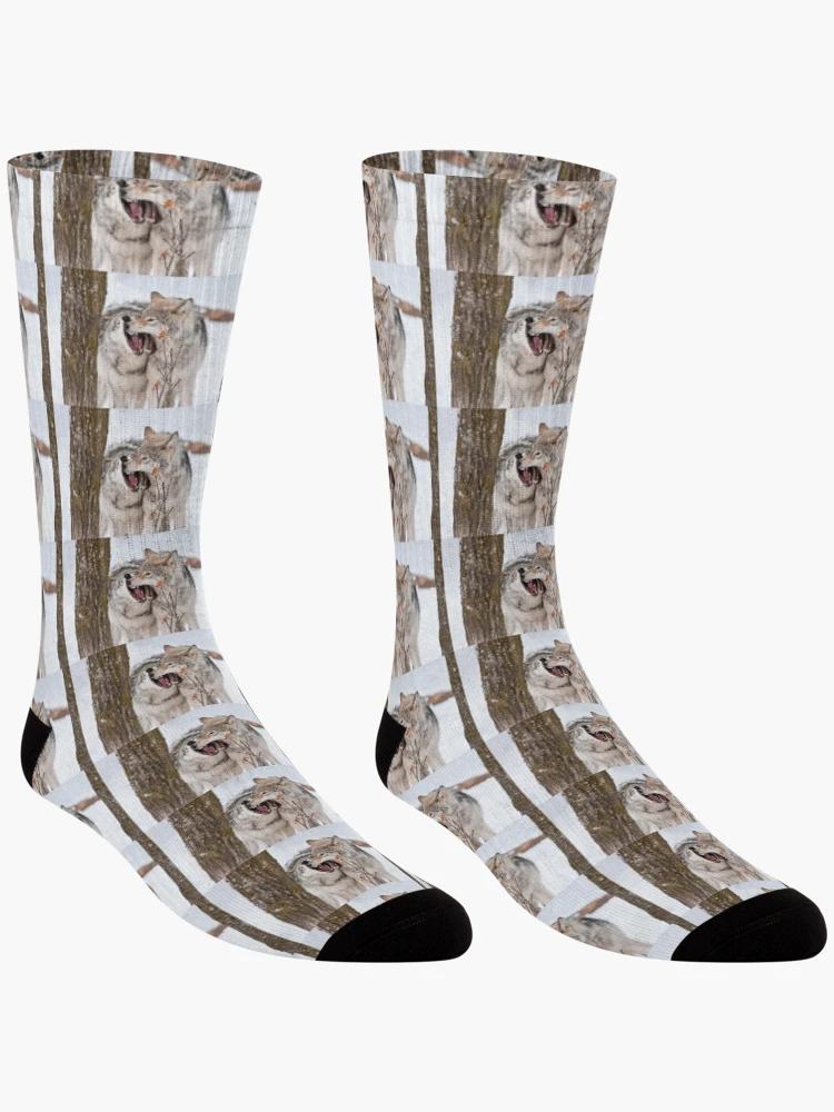 Thumbnail 3 of 5, Socks, Timber Wolves designed and sold by WolvesOnly.