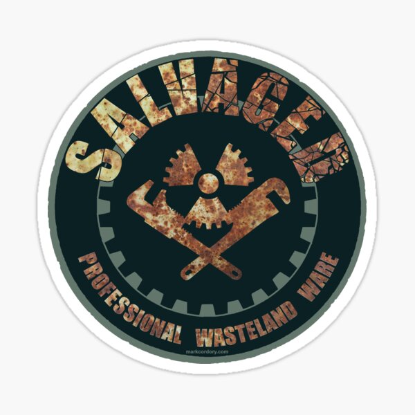 SALVAGED Ware logo #2 Sticker