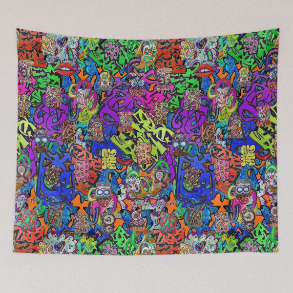 Item preview, Graffiti 37 tapiz 3 designed and sold by Diego Manuel Rodriguez.