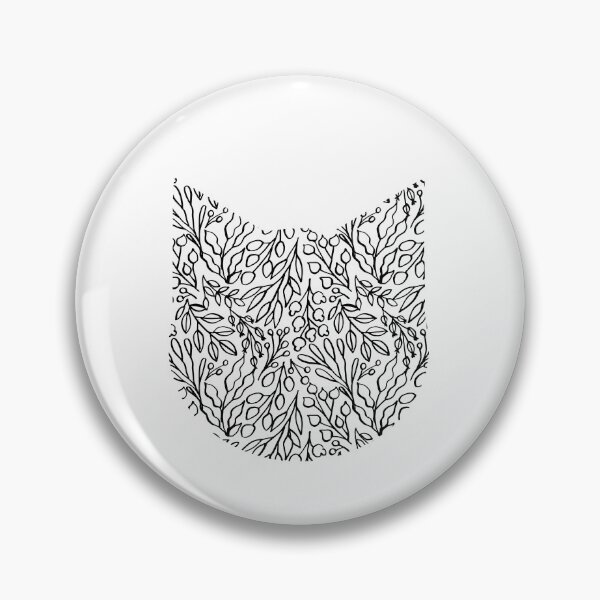 Item preview, Doodle leaves, plants, flowers. Cat head. designed and sold by kostolom3000.