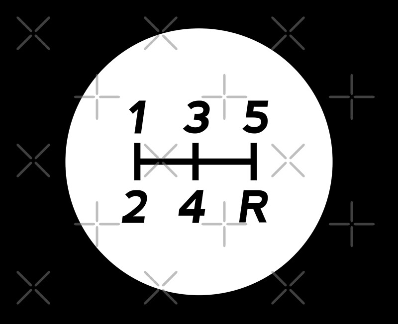"Manual Transmission Shift Pattern 3" by ApexFibers Redbubble