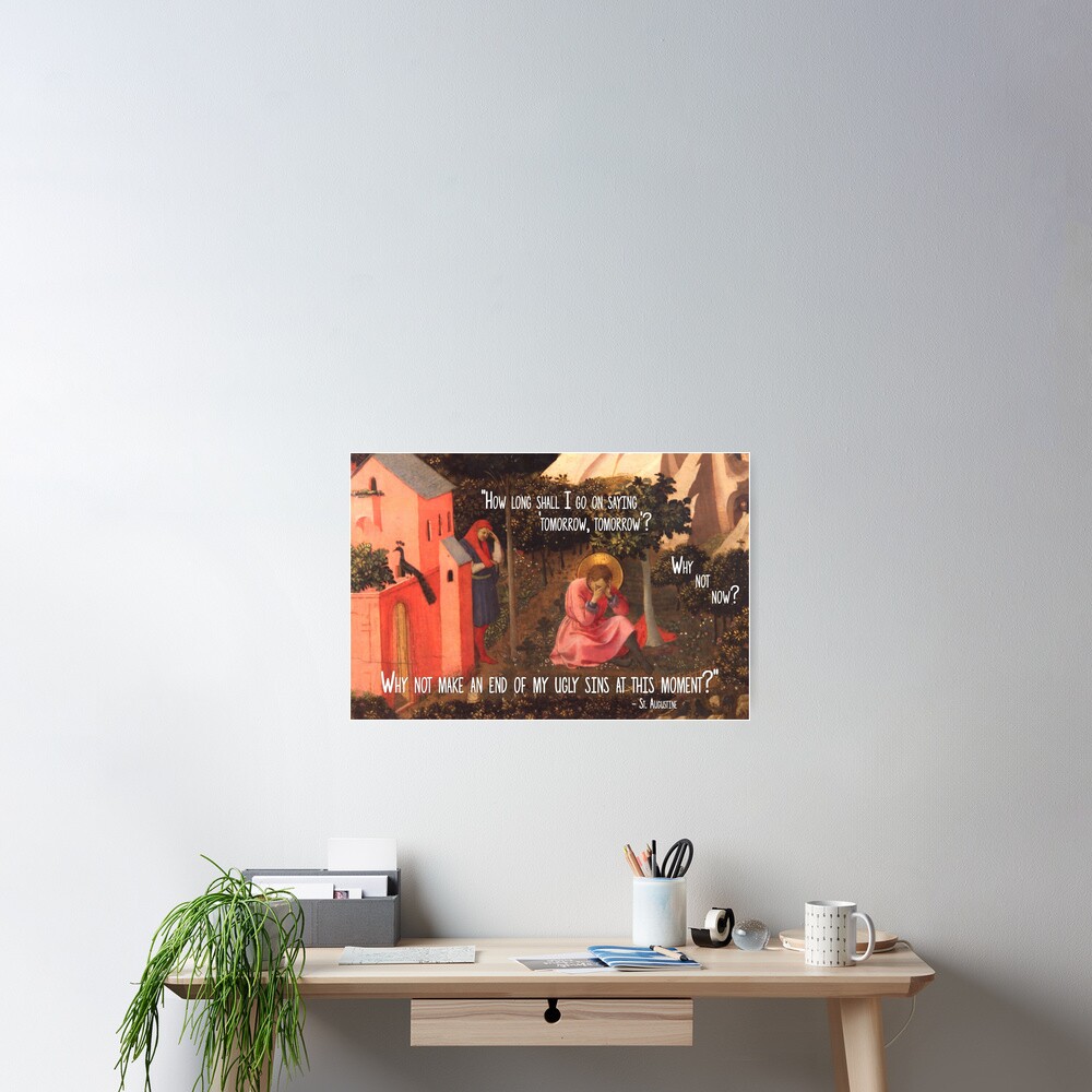 The Conversion of St. Augustine Poster