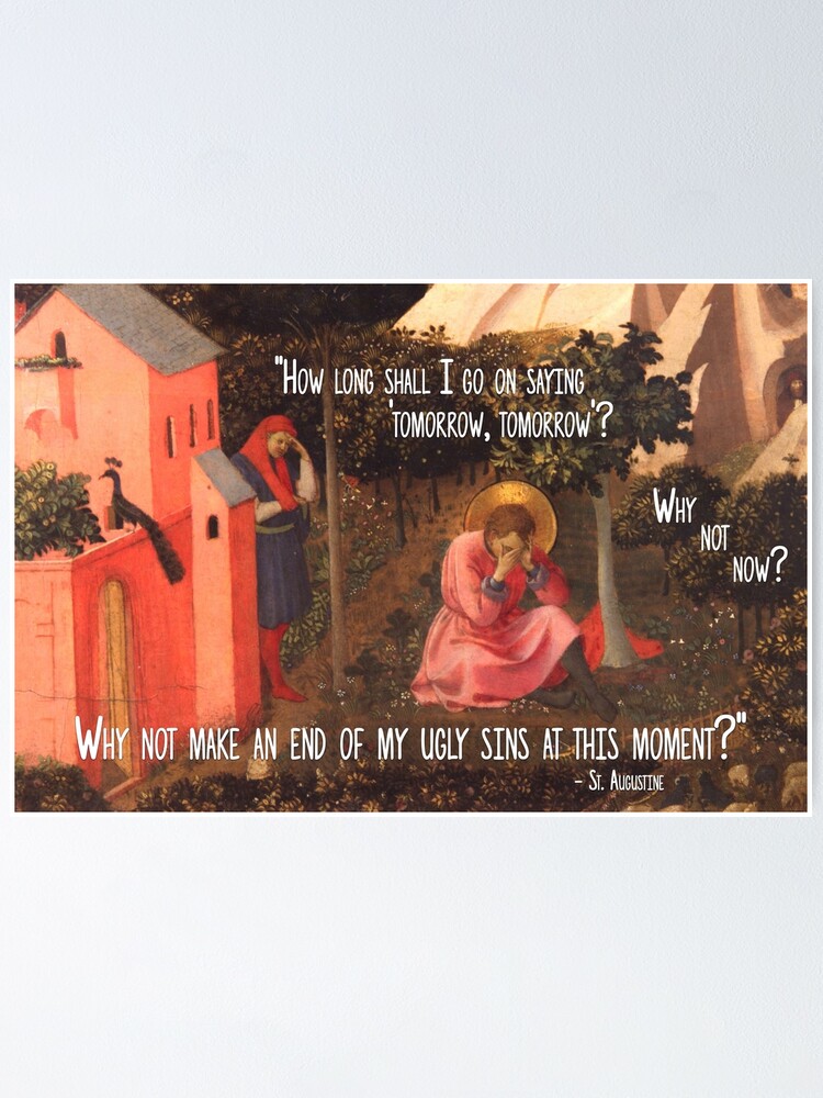 Alternate view of The Conversion of St. Augustine Poster