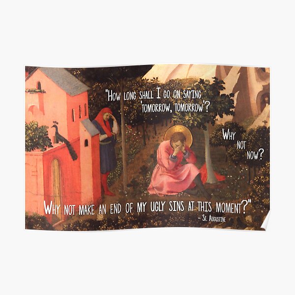 The Conversion of St. Augustine Poster