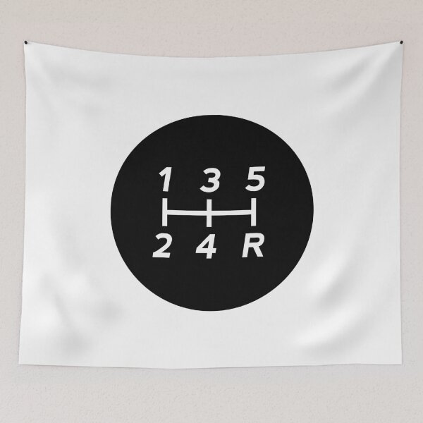 Item preview, Black Manual Transmission Shift Pattern 3 designed and sold by ApexFibers.