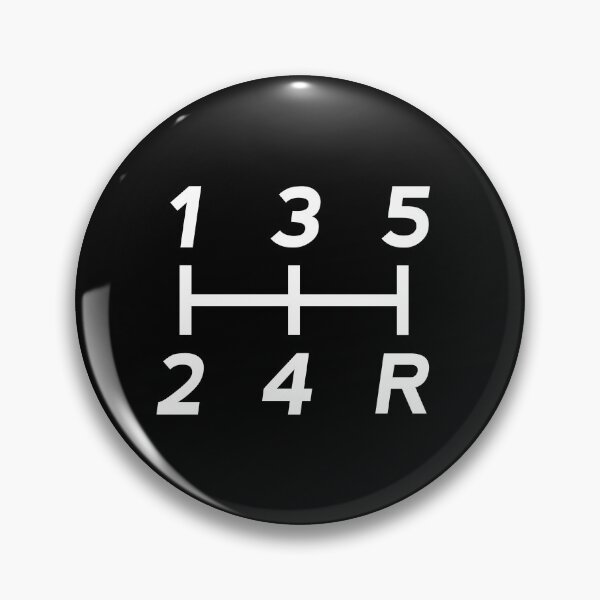 Item preview, Black Manual Transmission Shift Pattern 3 designed and sold by ApexFibers.