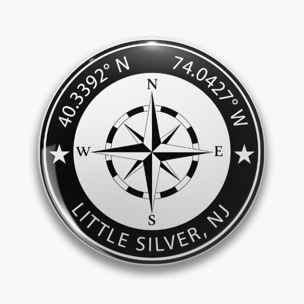 Item preview, Little Silver, New Jersey Geographical Coordinates designed and sold by TeeOhGraphics.