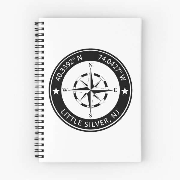 Item preview, Little Silver, New Jersey Geographical Coordinates designed and sold by TeeOhGraphics.