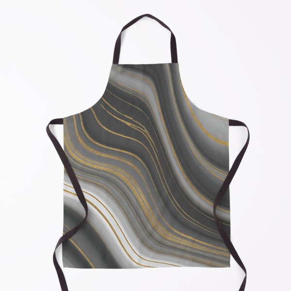 Item preview, Marble Swirls of Grey and Gold Glitter Abstract Pattern designed and sold by Alicia Chee.