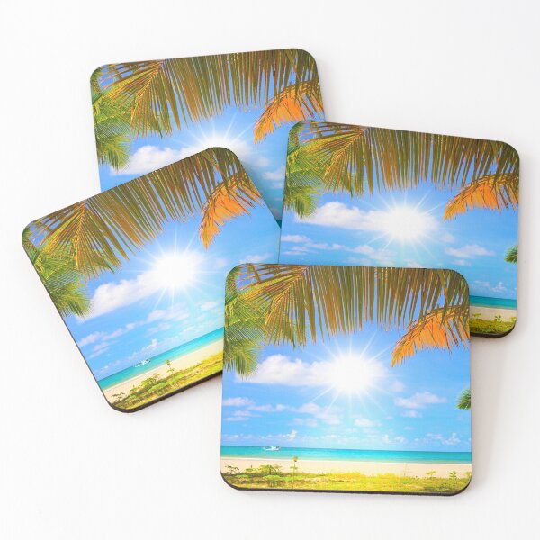 Item preview, Green Palm Tree Under Blue Sky designed and sold by Laura Vancleave.