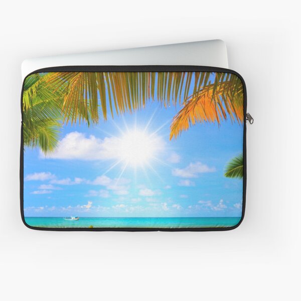 Item preview, Green Palm Tree Under Blue Sky designed and sold by Laura Vancleave.