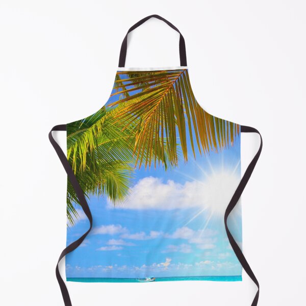 Item preview, Green Palm Tree Under Blue Sky designed and sold by Laura Vancleave.