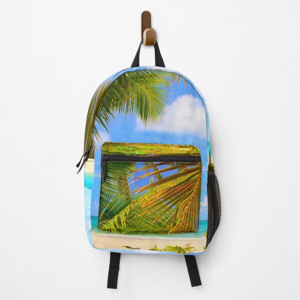 Item preview, Green Palm Tree Under Blue Sky designed and sold by Laura Vancleave.